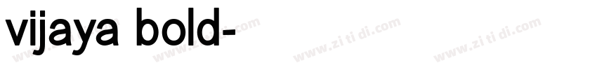 vijaya bold字体转换